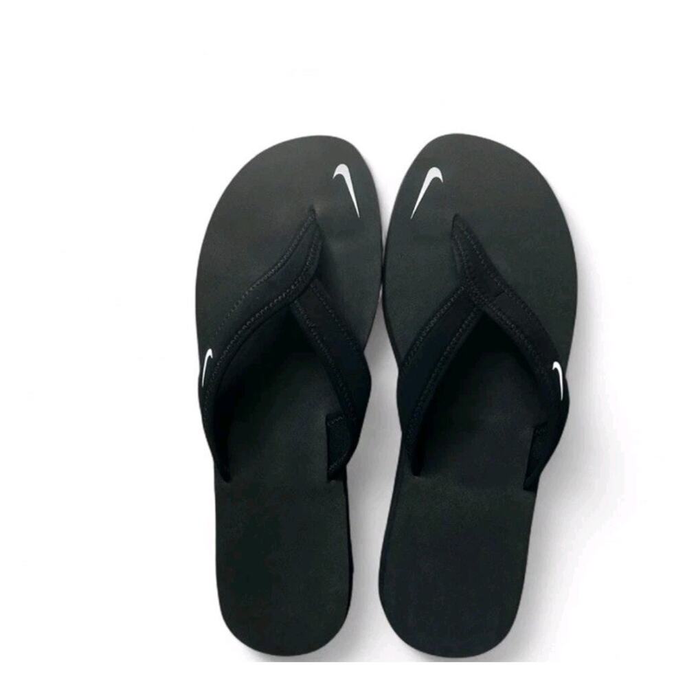 Women's Nike Celso Girl Thong Flip Flop Sandal Black/White 314870 011 Size 7 - Picture 2 of 4
